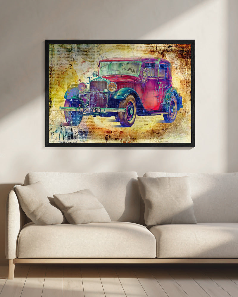 Wall art Vintage car 4