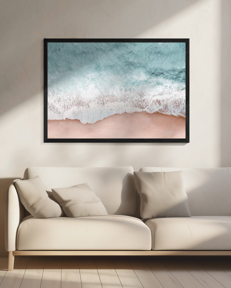 Artwork Beach Vibes III20X16inches- Black Frame