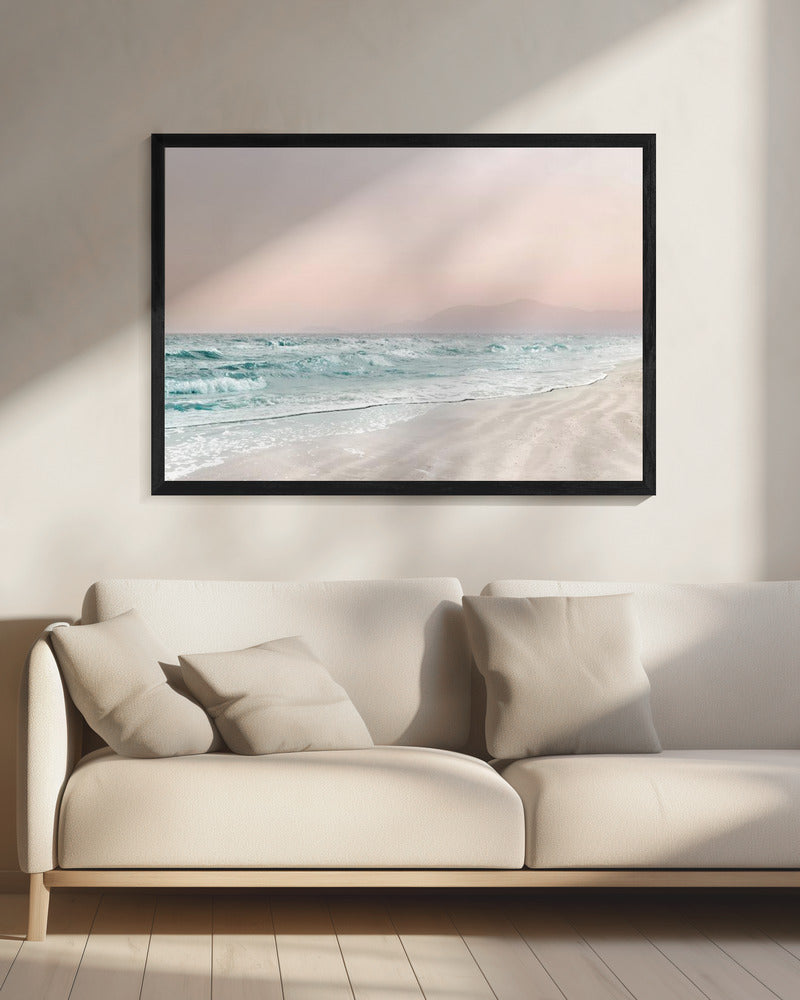 Artwork Beach Vibes VI20X16inches- Black Frame