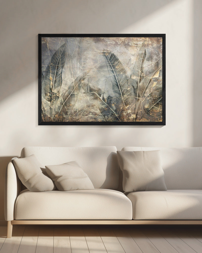 Jungle Leaves Art Illustration Wallart 09 Wall Artwork 0