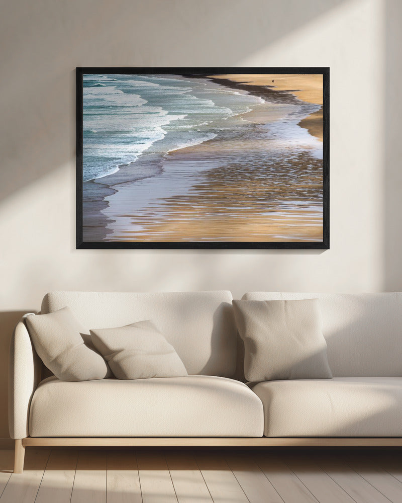 Wall art Here we are-20X16inches-In Black Floating Frame