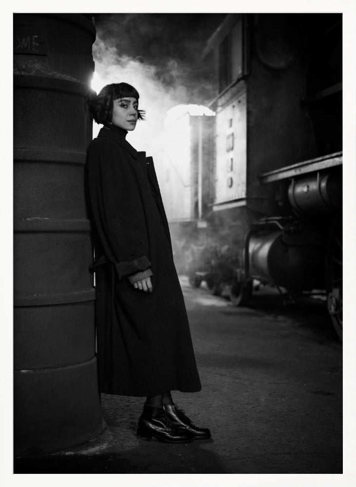 Artwork- Waiting.....-36X48inches-In Black Floating Frame