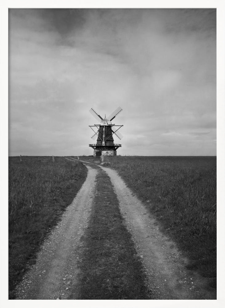 Artwork- Windmill-36X48inches-In Black Floating Frame
