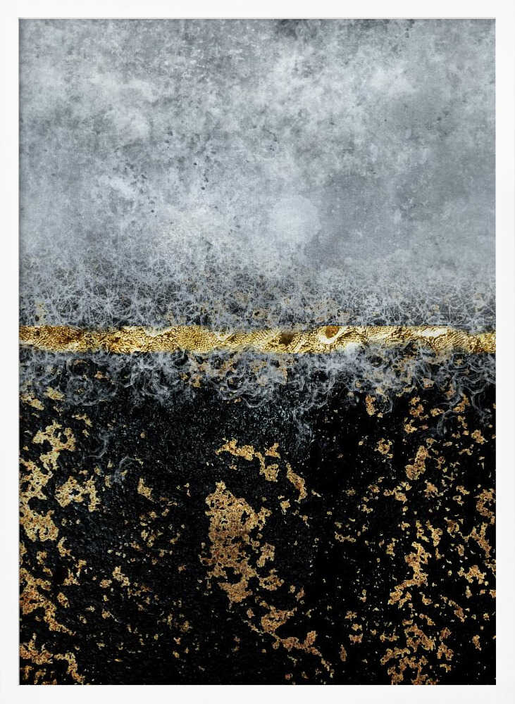 Wall art Gold Black Abstract