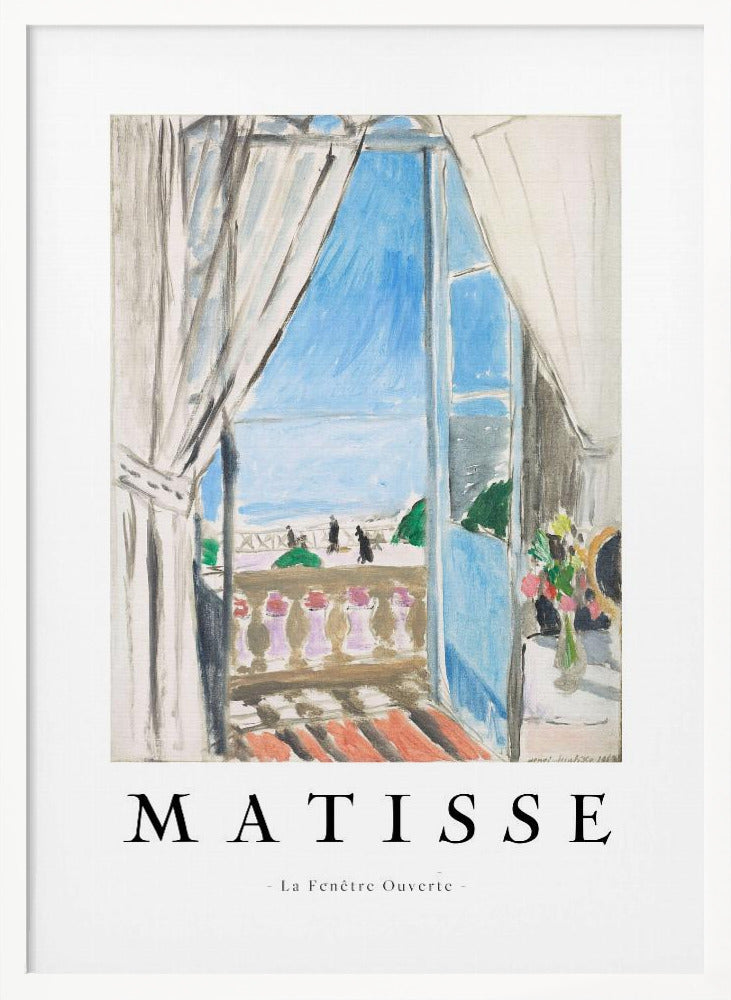 Artwork La Fenêtre Ouverte Matisse 36X48-inches