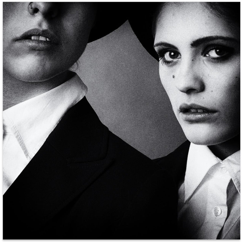 Artwork- Blues sisters-24X24inches-In Black Floating Frame