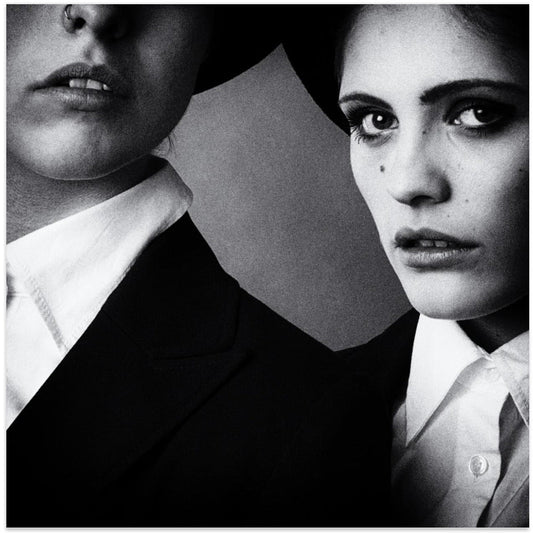 Artwork- Blues sisters-24X24inches-In Black Floating Frame