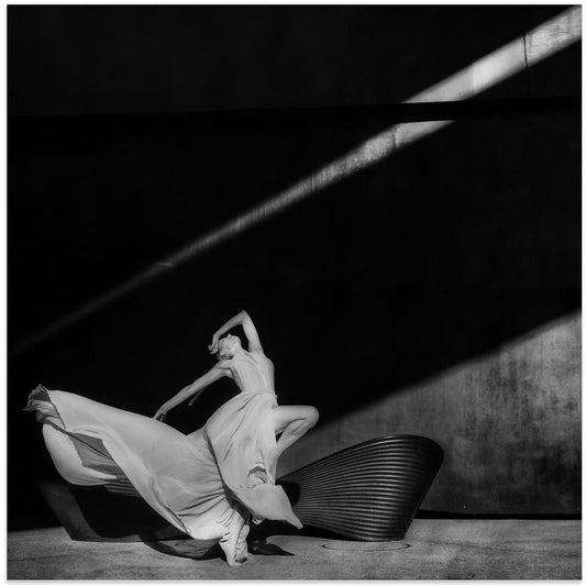 Artwork- Dancing with the light-24X24inches-In Black Floating Frame