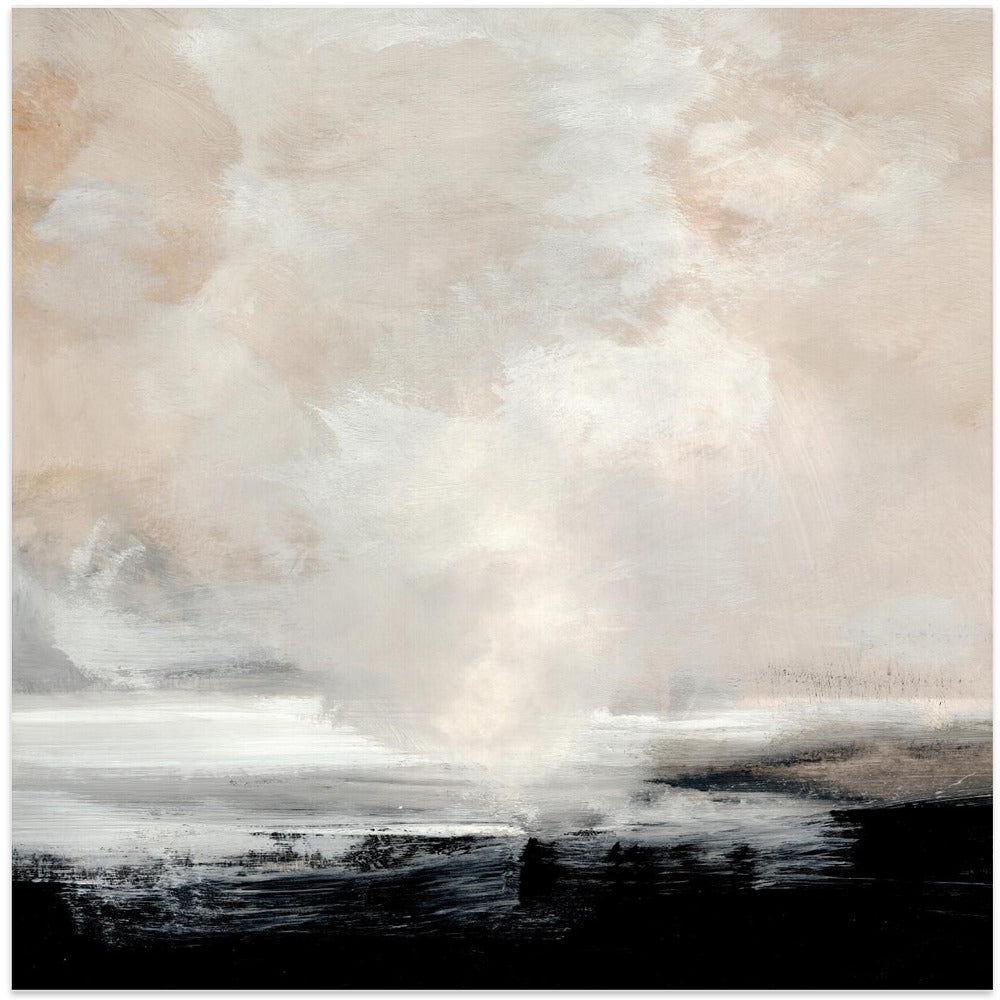 Artwork- Clouds-24X24inches-In Black Floating Frame