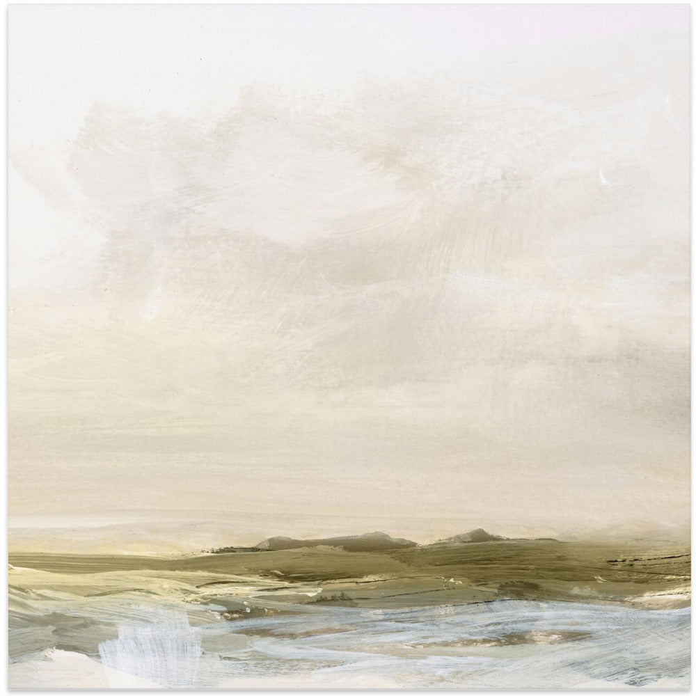 Coastal Break Wall Artwork In White Floating Frame