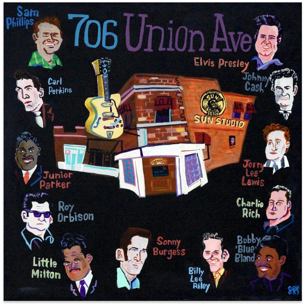 706 Union Wall Artwork In Black Floating Frame