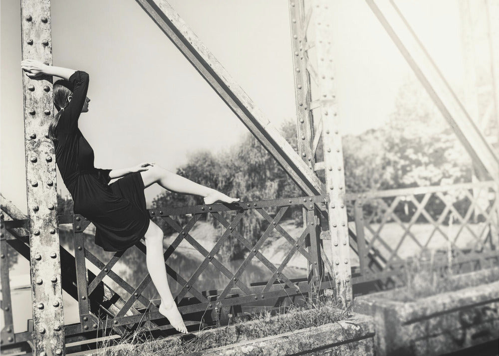 Artwork- the past-20X16inches-In Black Floating Frame