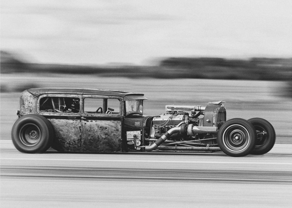 Artwork- Lowrider-20X16inches-In Black Floating Frame