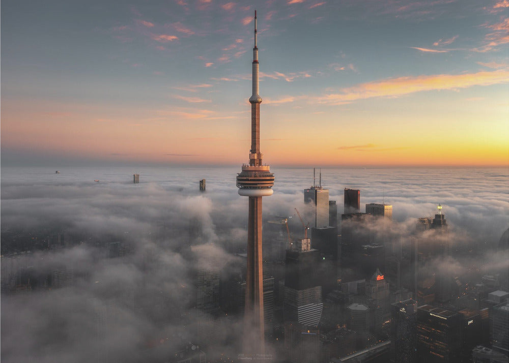 Like a sword. Toronto Wall Artwork In Black Floating Frame