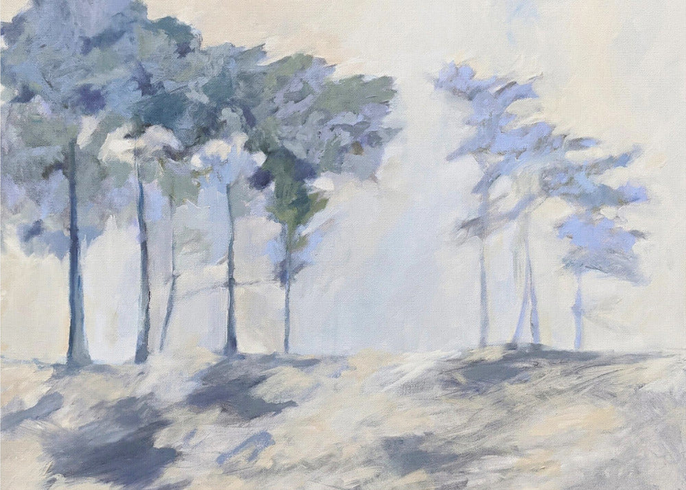 Artwork- Cypress-20X16inches-In Black Floating Frame