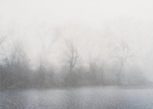 Artwork- Misty landscape-20X16inches-In Black Floating Frame