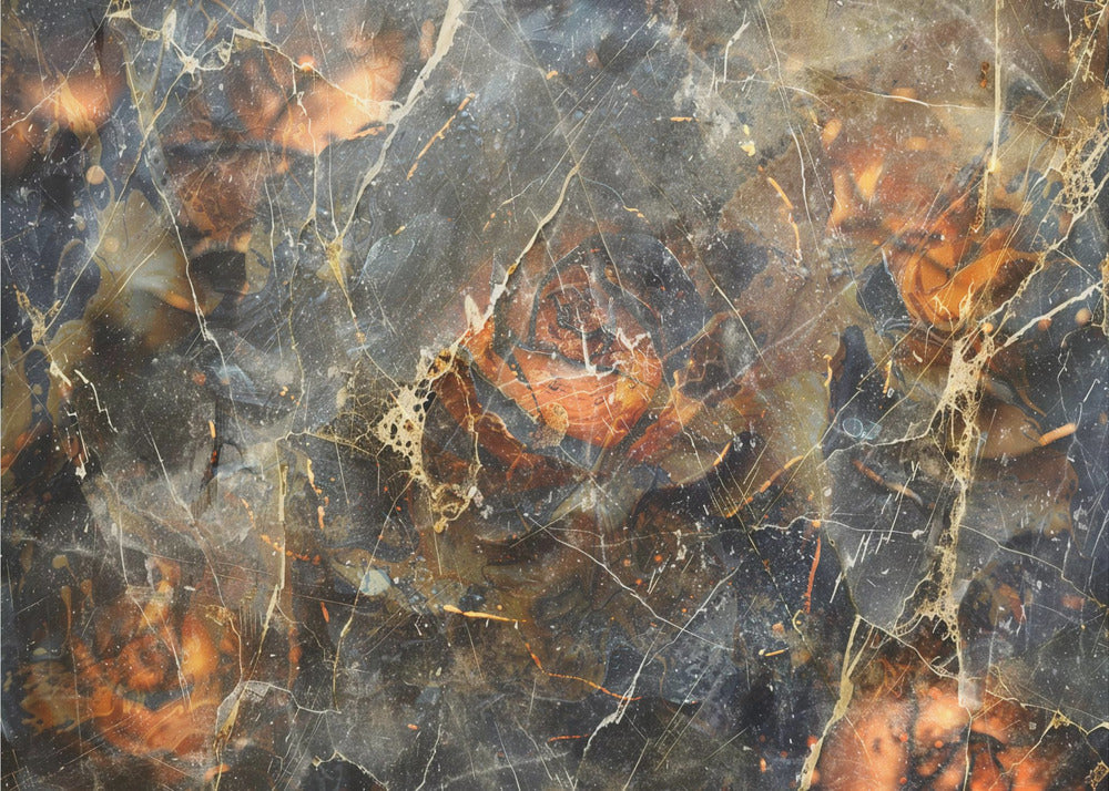 Artwork Floral Vintage Art Illustration 2048X36inches- Unframed