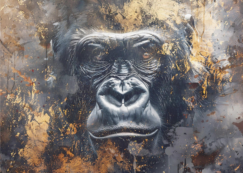 Animal Vintage Art Illustration Wallart 03 Wall Artwork In Black Floating Frame