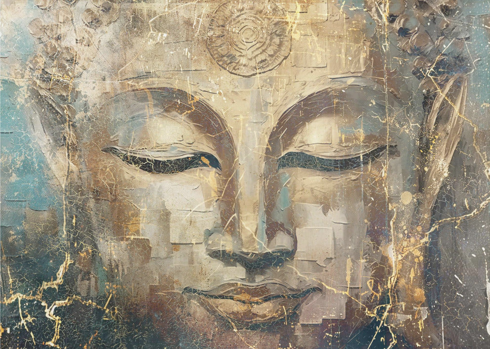 Surreal Fable Abstract Art Illustration Wallart 015 Wall Artwork In Black Floating Frame