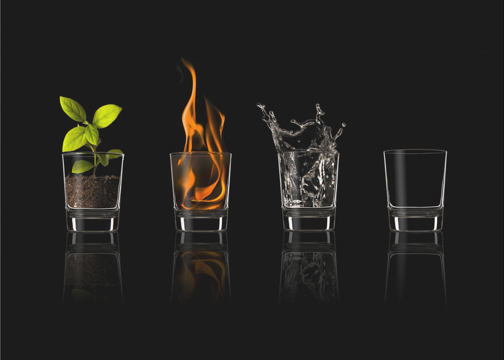 Artwork Elements...36X24inches- White Frame