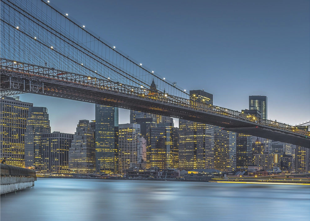 Artwork New York - Blue Hour over Manhattan48X36inches- Unframed