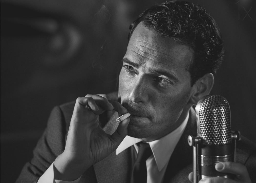 Artwork- Good night and good luck ... (2)-20X16inches-In Black Floating Frame