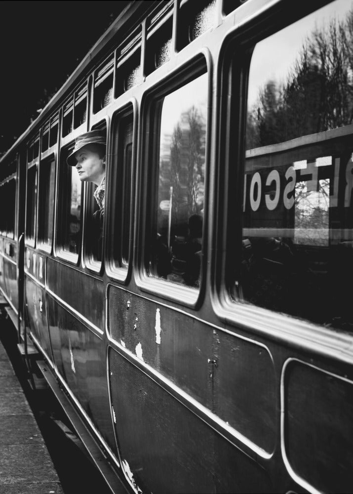 Artwork- The Goodbye Girl ....leaving-16X20inches-In Black Floating Frame