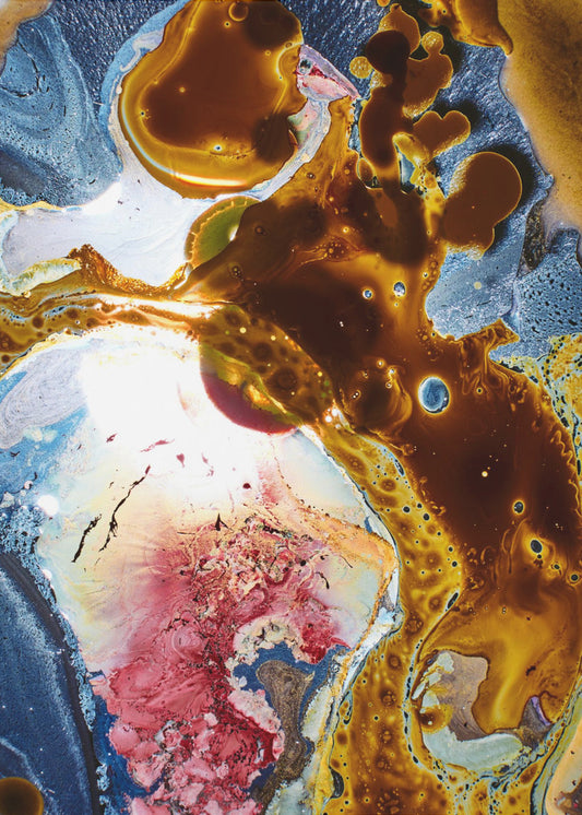 Microcosm Wall Artwork In Black Floating Frame