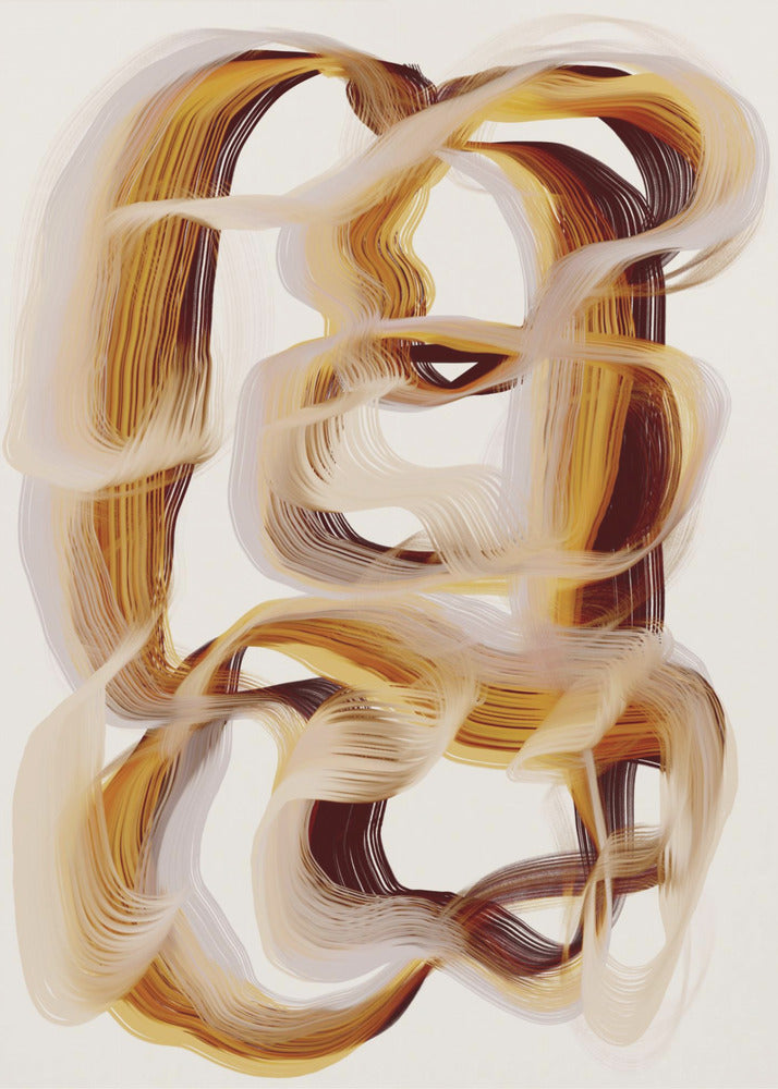 Caramel Wall Artwork In Black Floating Frame