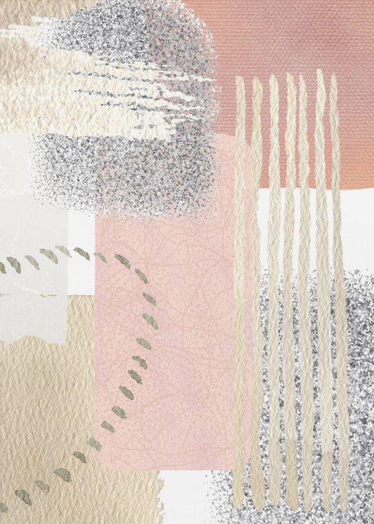 Delicately Pink-1 Wall Artwork In Black Floating Frame