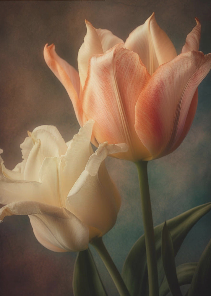 Vintage Flowers 2 Wall Artwork Gallery Wrapped (Ready to Hang)