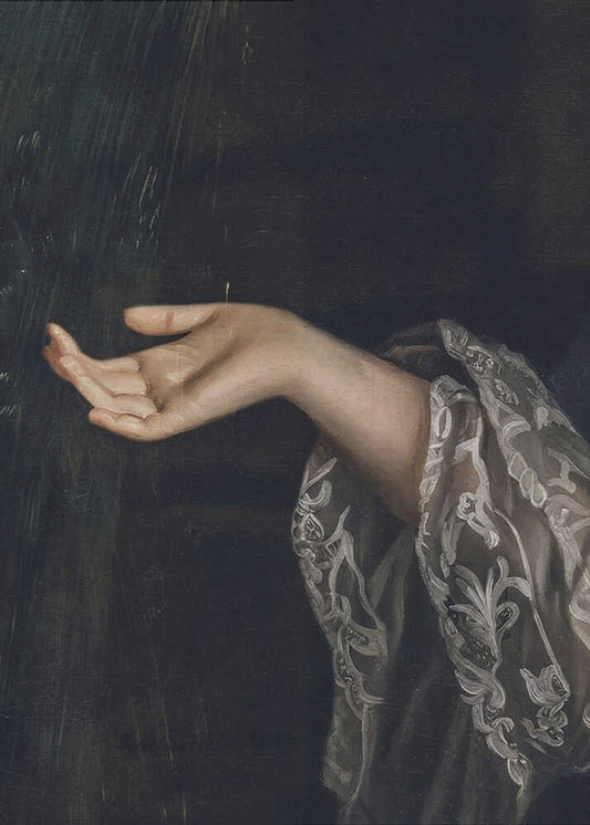 Wall art Detail Of Woman / Oil Painting