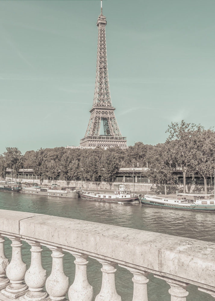 PARIS Eiffel Tower; River Seine Wall Artwork 0