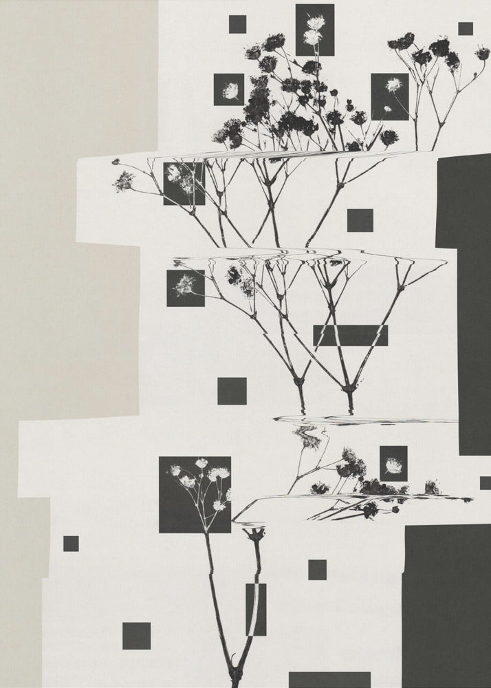 Artwork- Nature Morte #4-16X20inches-In Black Floating Frame