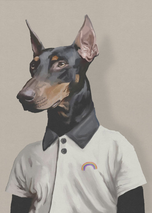 August Wall Artwork In Black Floating Frame