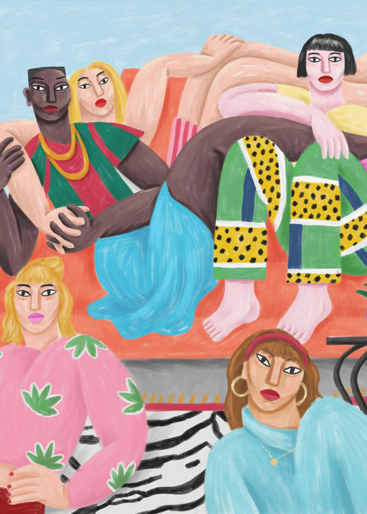 La Coloc Wall Artwork In Black Floating Frame