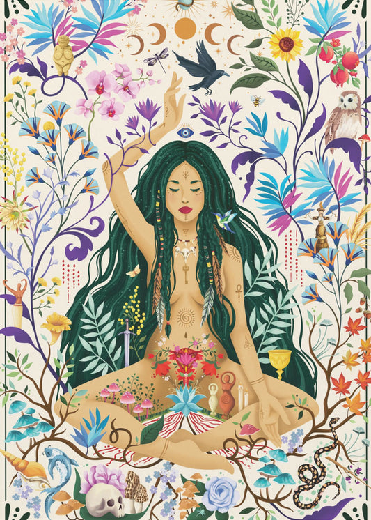 Matriarchal Consciousness Wall Artwork In Black Floating Frame