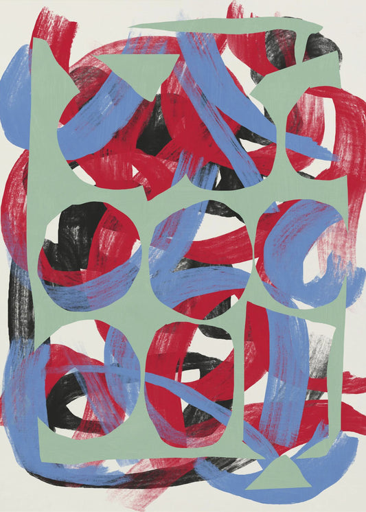 Abstract Art Canvas Print-wall-art-dry-directional-strokes-abstract-03-24X36inches