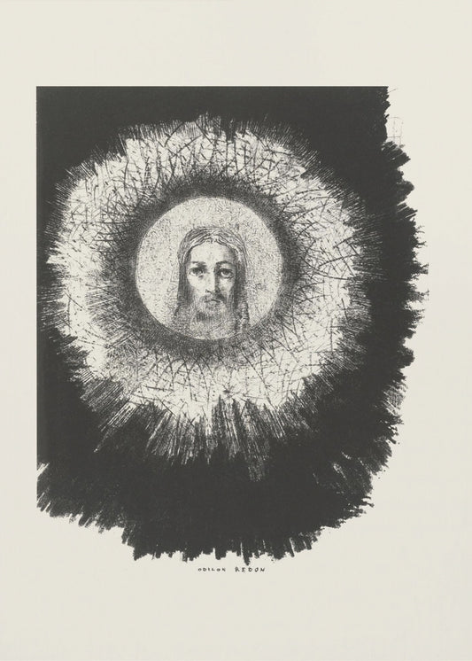 Abstract Art Canvas Print-wall-art-and-the-face-of-christ-shone-in-the-disk-of-the-sun-24X36