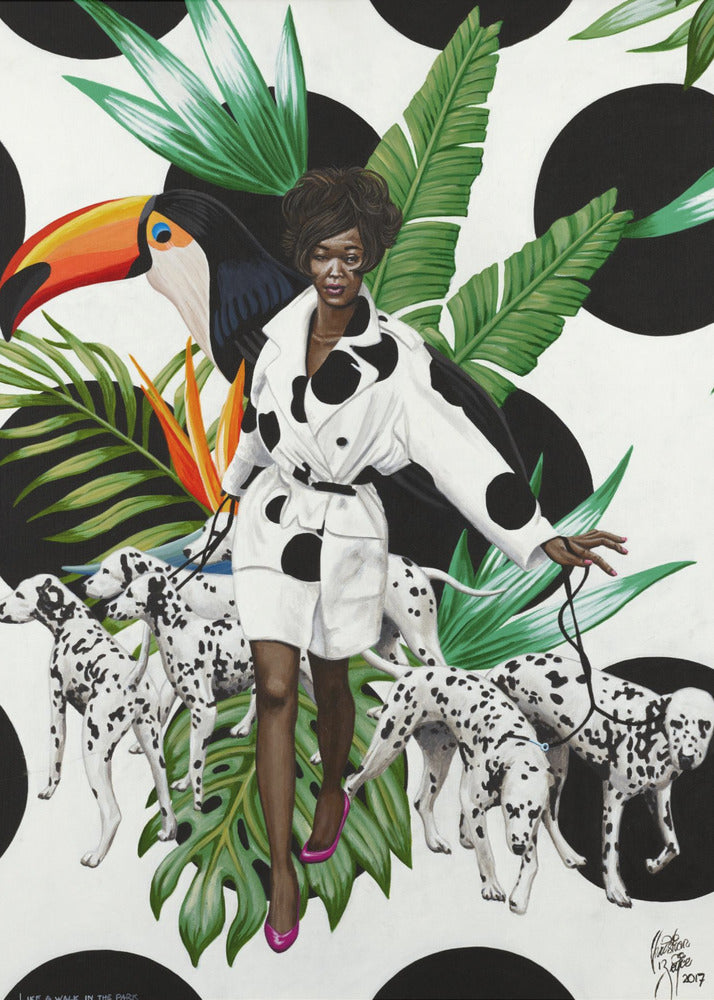 Artwork Like a Walk In the Park24X36inches- Black Frame