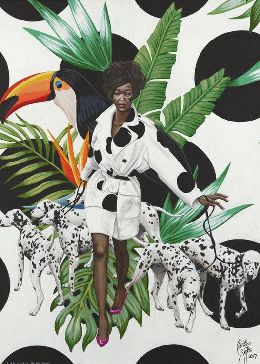 Artwork Like a Walk In the Park24X36inches- Black Frame