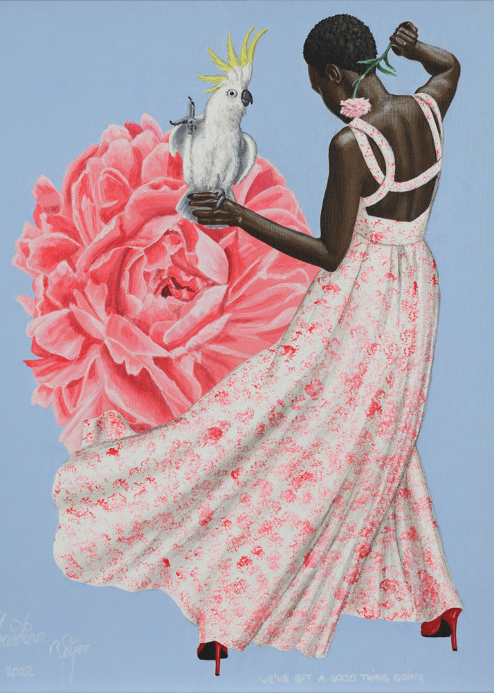 Artwork Weve Got a Good Thing Going24X36inches- Black Frame