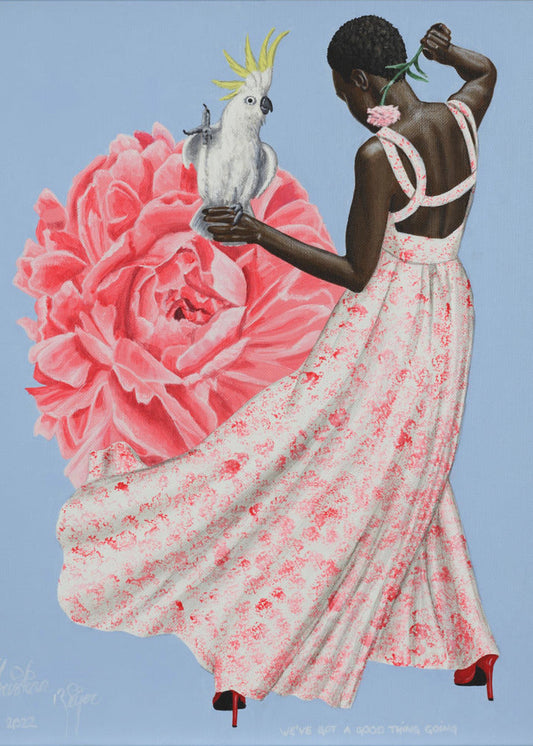 Artwork Weve Got a Good Thing Going24X36inches- Black Frame