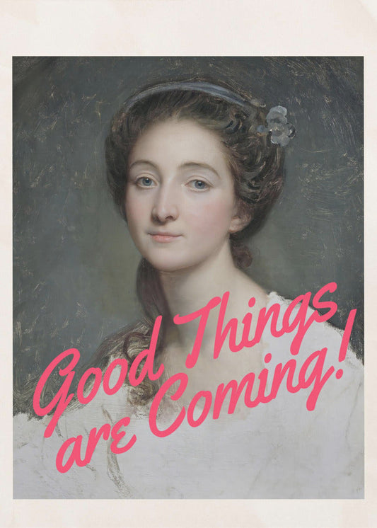 canvas prints Good Things Are Coming!24X36inches- Black Frame