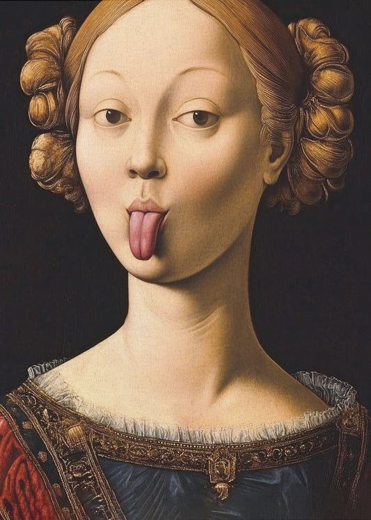 canvas prints Insolent Lady24X36inches- Black Frame