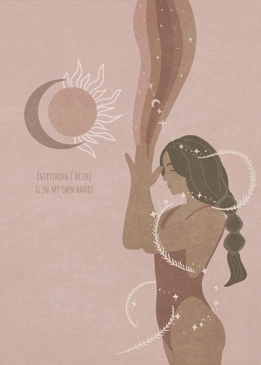 canvas prints Spiritual Feminine / Spir 924X36inches- Black Frame