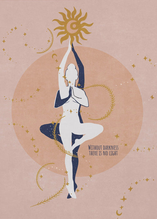 canvas prints Spiritual Sun, Moon / Spir 1024X36inches- Black Frame