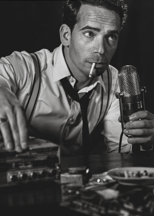 Artwork- ....good night and good luck...-16X20inches-In Black Floating Frame