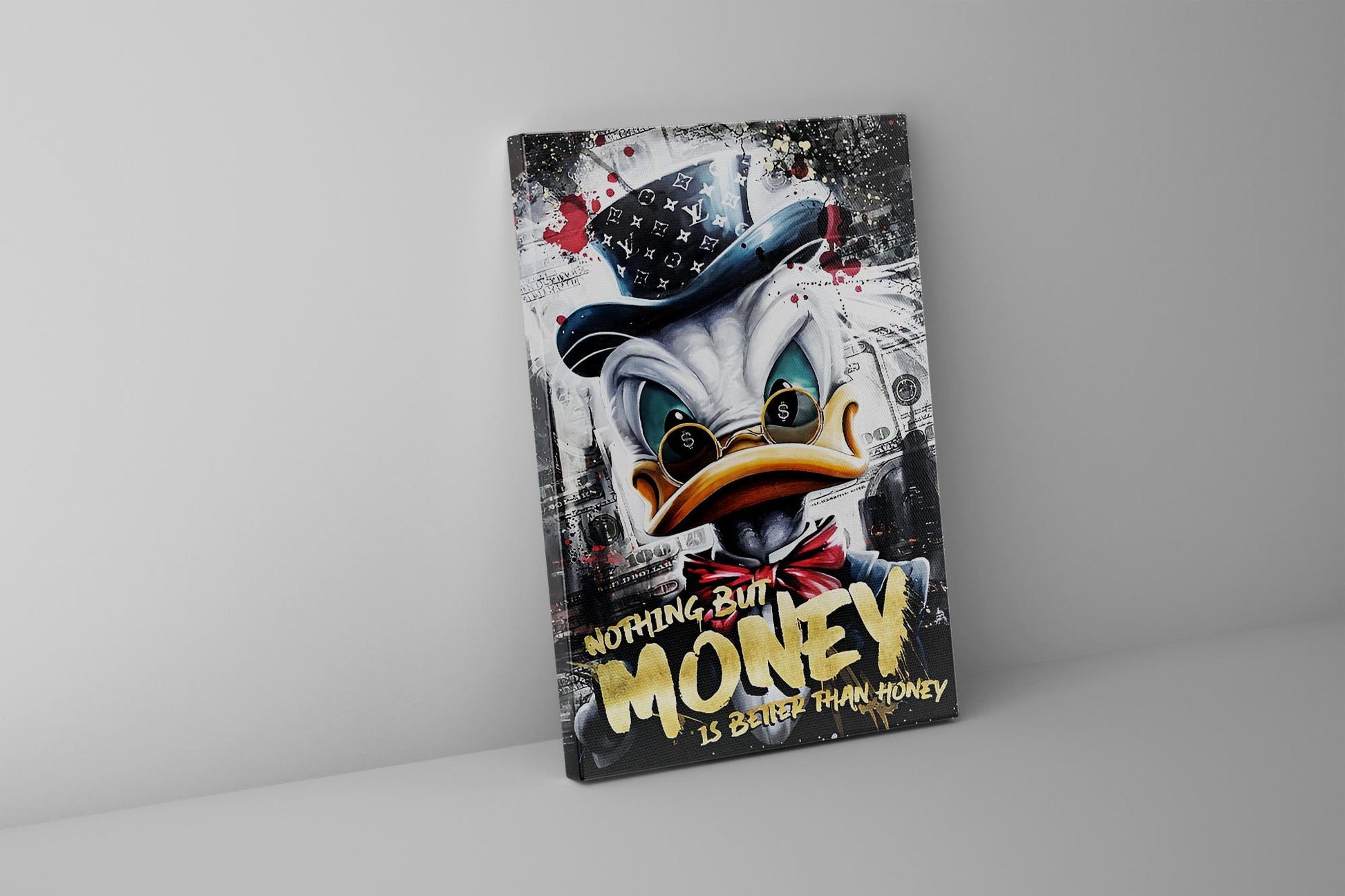 Scrooge McDuck 48X36 Fine Art Canvas Wall Artwork 0