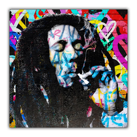 sample wall art bob marley